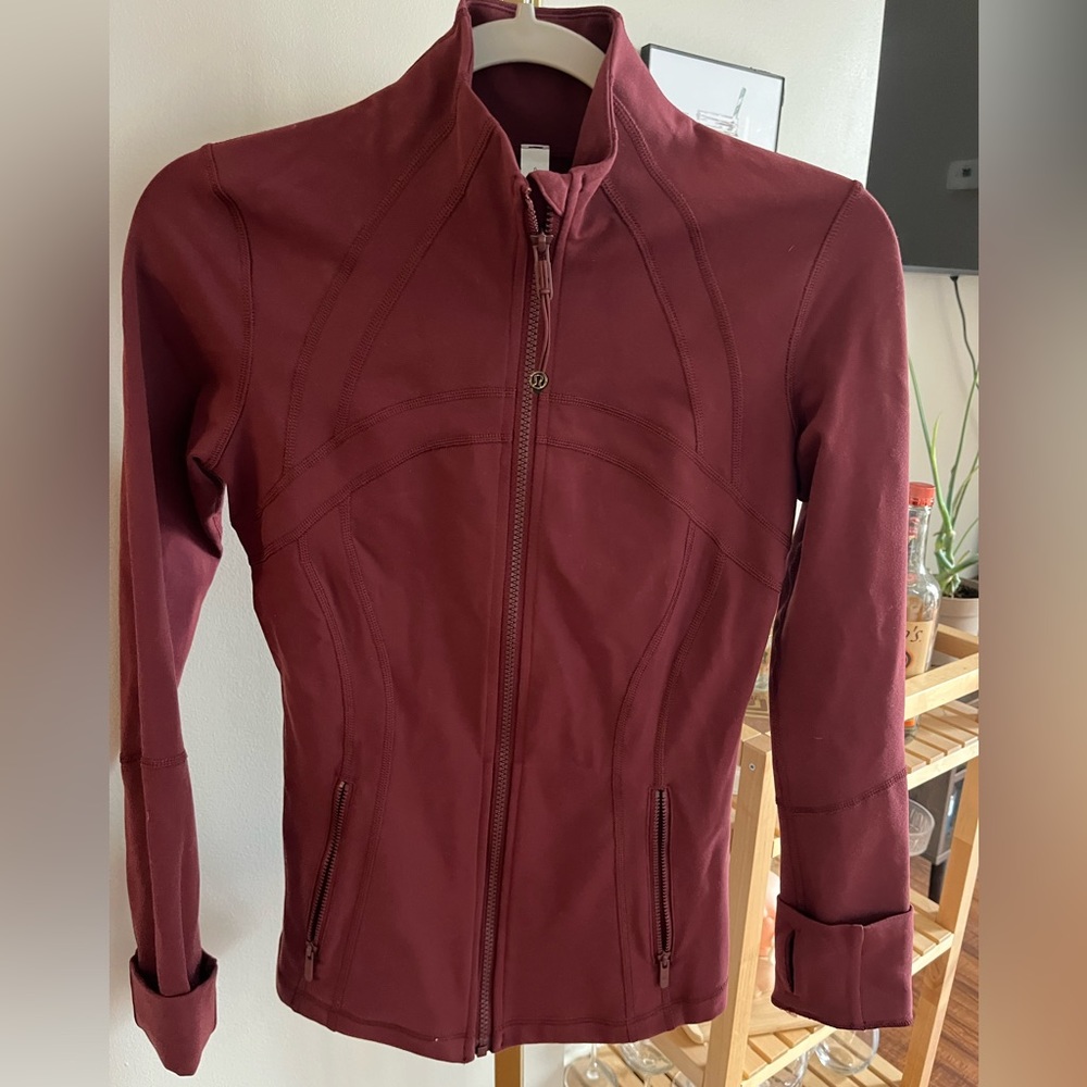 Lululemon Define Jacket Luon. Red Merlot, never worn!